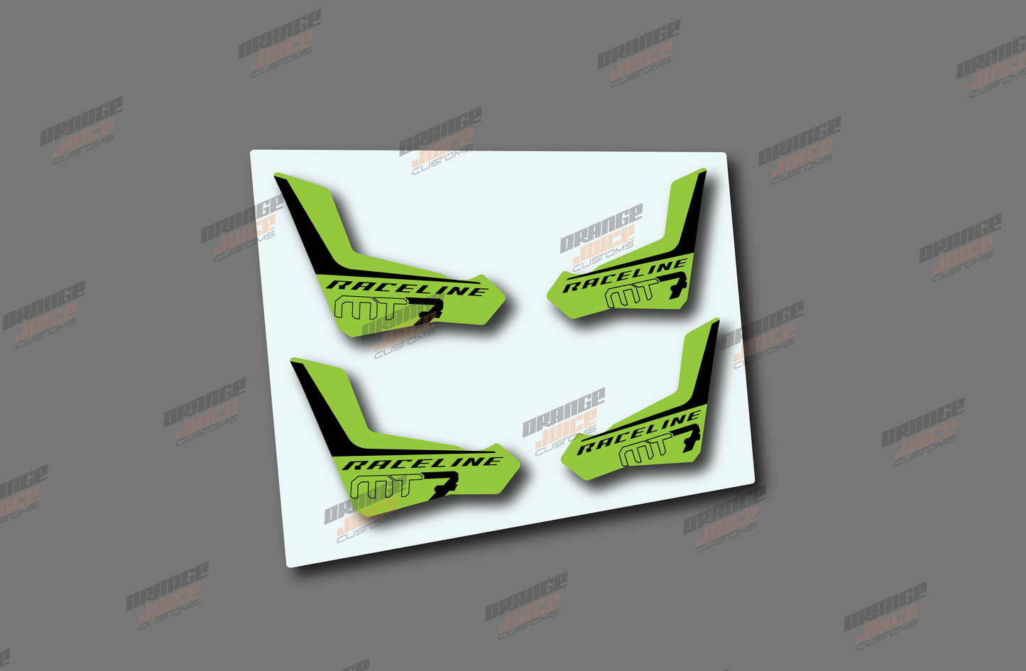 Magura MT7 Brake Lever Decals - Green
