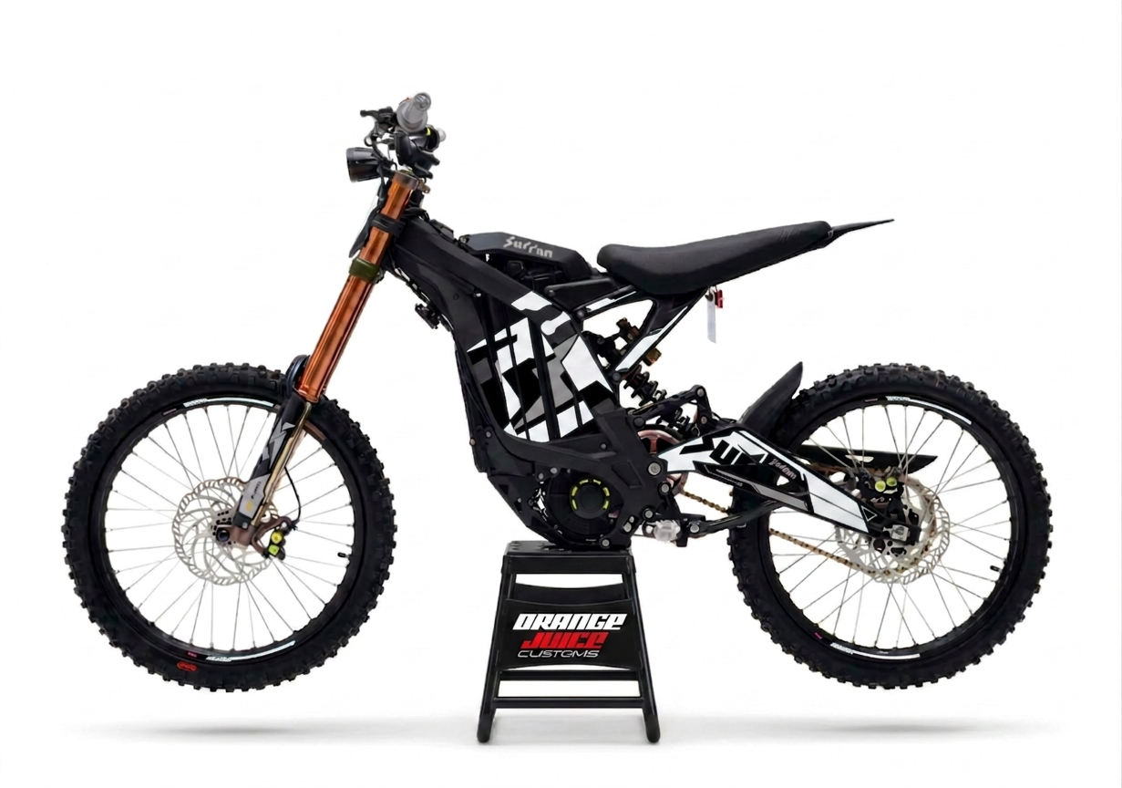 Extended Sur Ron OEM Graphics kit (White)