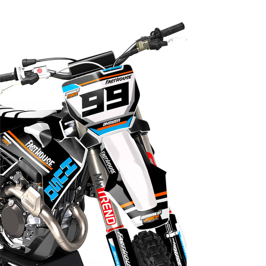 Husqvarna Scrape graphics kit - White - front