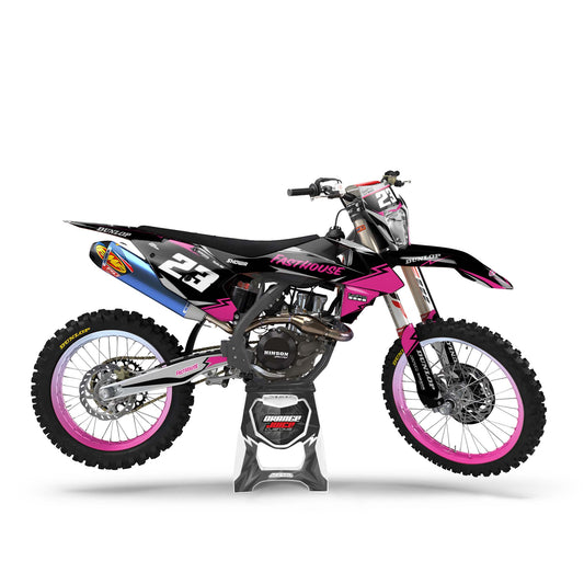 KTM Rock graphics kit - Pink - side headlight