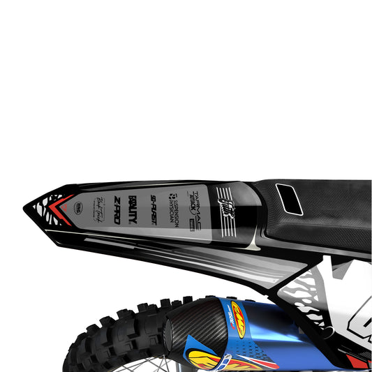 KTM Zector graphics kit - Grey Red - rear