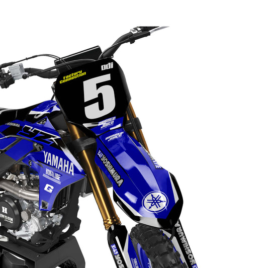 Yamaha Aquatic graphics kit - Blue - front