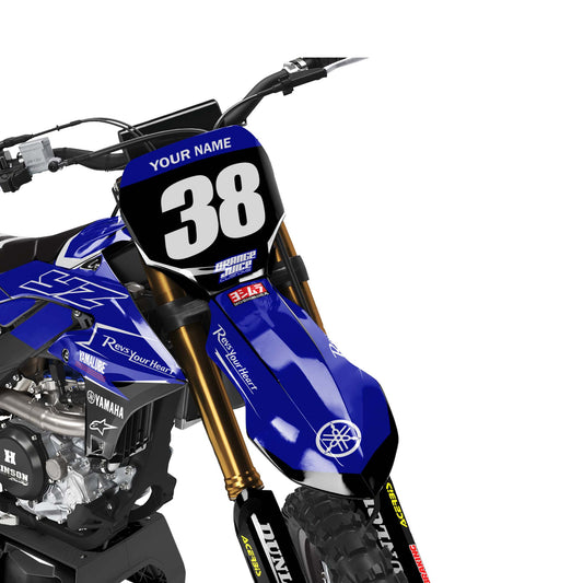 Yamaha Bard graphics kit - Blue - front