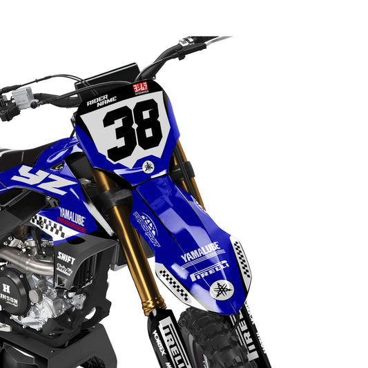 Yamaha Fence graphics kit - Blue - front