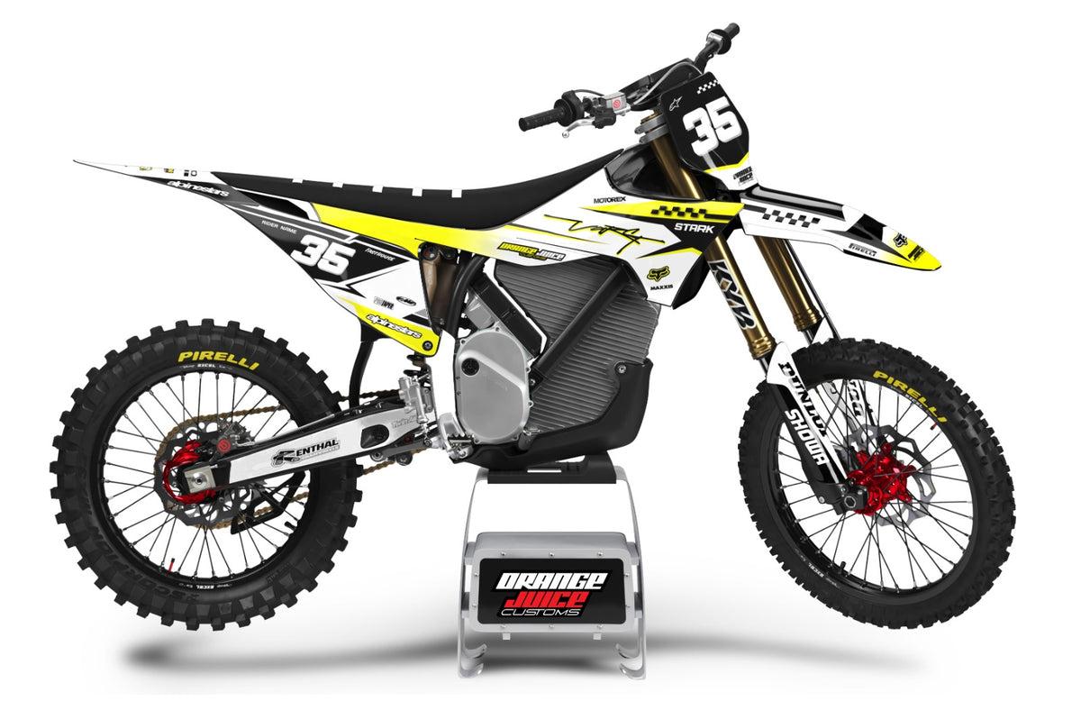 Stark Varg Volt White graphics kit