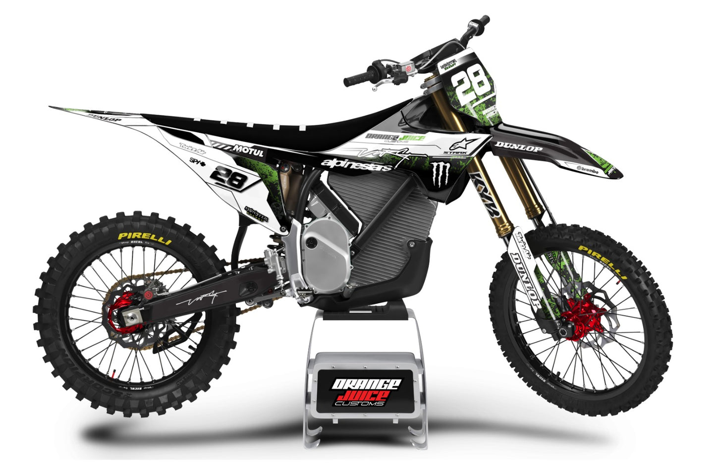 Stark Varg Toxic White graphics kit