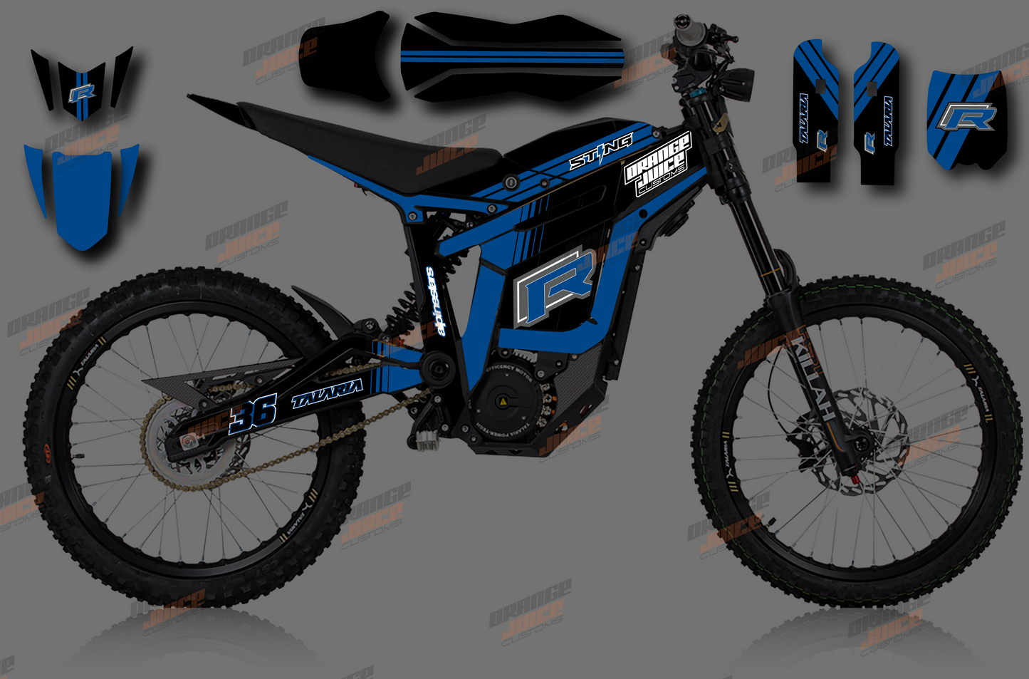 Talaria Sting - Sting R Graphics kit (Anodised Blue)