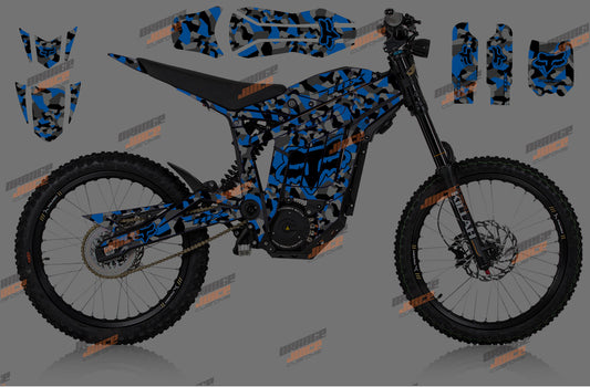 Talaria Sting - Fox Camo Graphics kit (Anodised Blue)