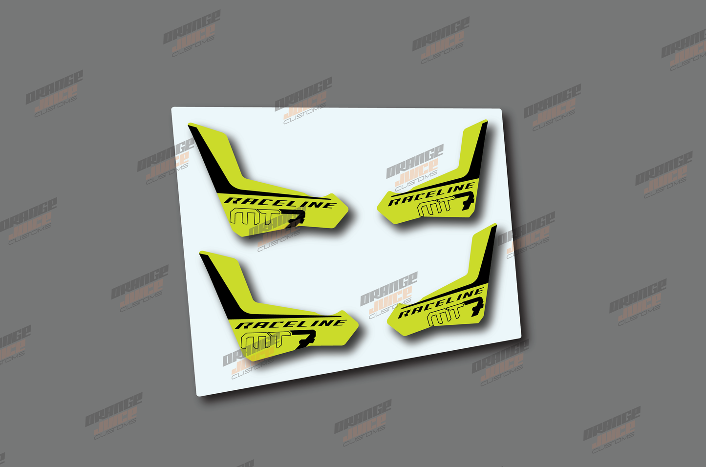 Magura MT7 Brake Lever Decals (Fluro)