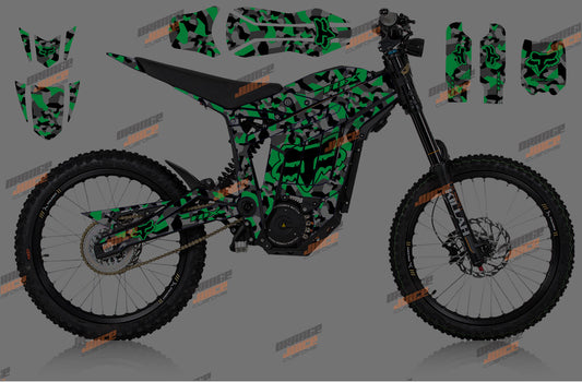 Talaria Sting - Fox Camo Graphics kit (Green)