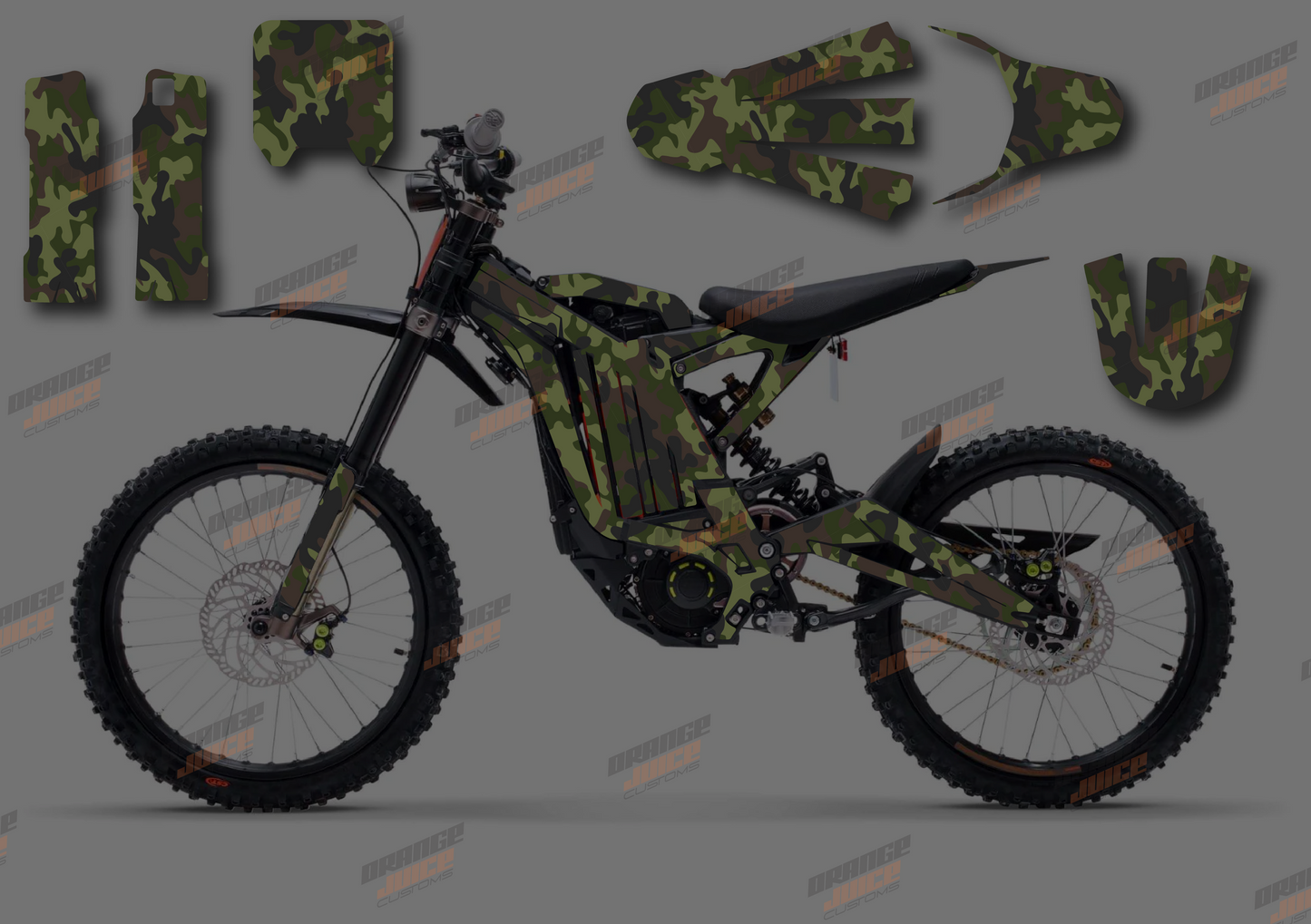 Sur Ron LBX - Military Camo Graphics kit