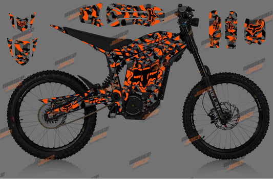 Talaria Sting - Fox Camo Graphics kit (Orange)