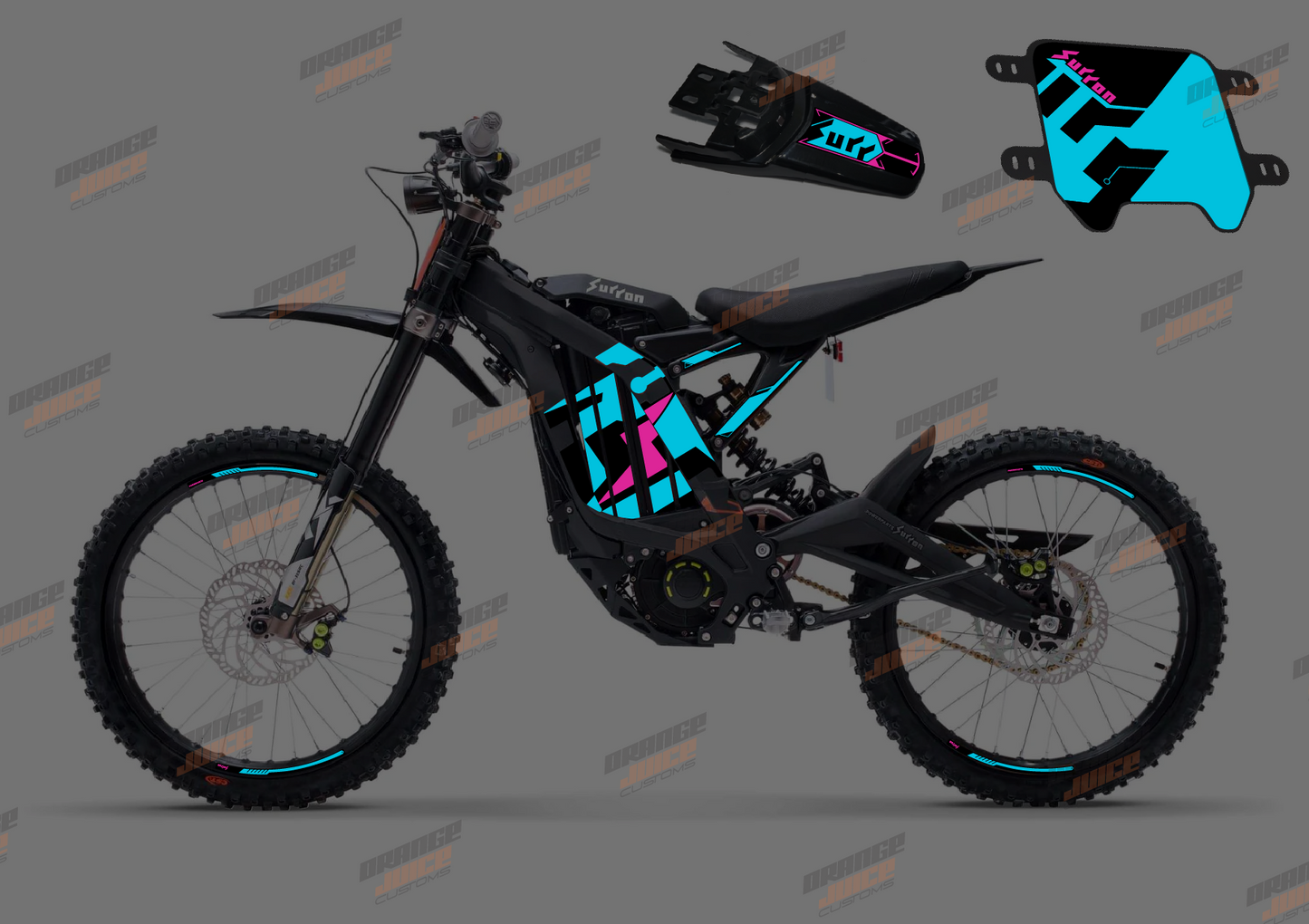 Sur Ron OEM Graphics kit (Pink & Blue)