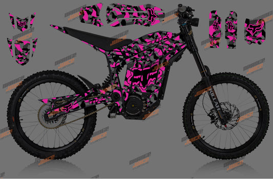 Talaria Sting - Fox Camo Graphics kit (Pink)