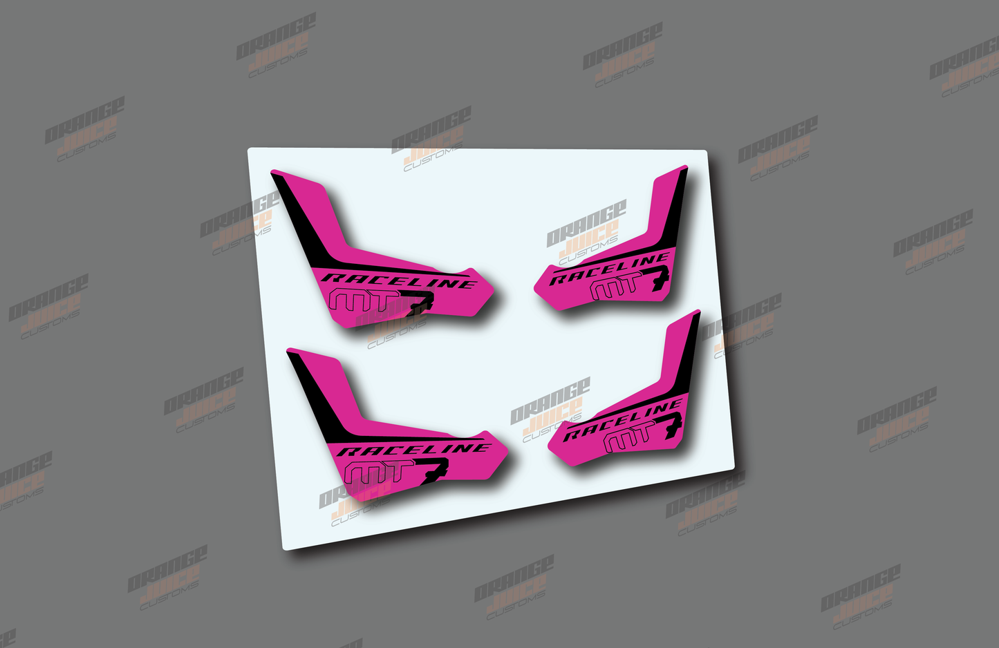 Magura MT7 Brake Lever Decals - Pink