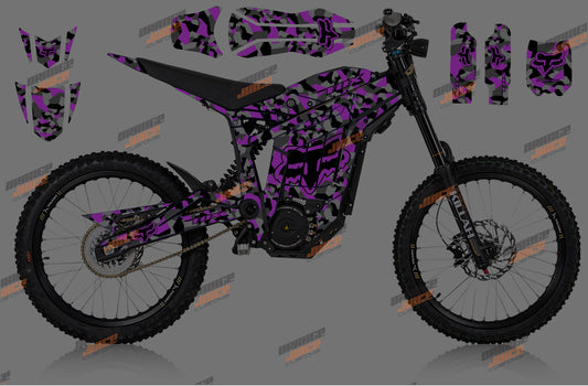 Talaria Sting - Fox Camo Graphics kit (Purple)