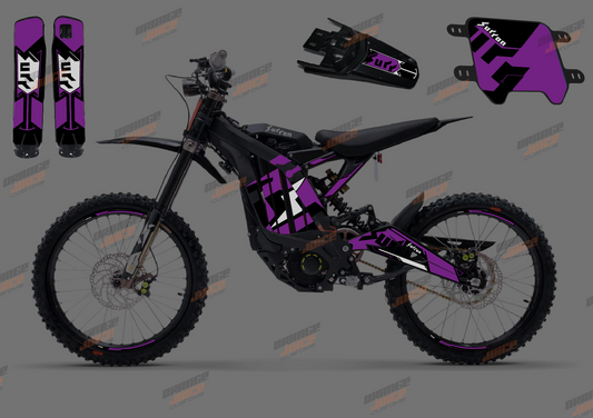 Extended Sur Ron OEM Graphics kit (Purple)