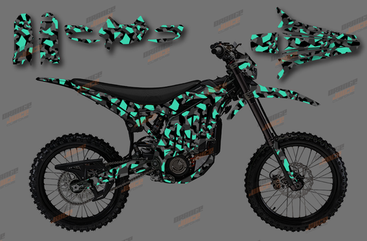 Sur Ron Ultra Bee - Camo Graphics kit (Teal)