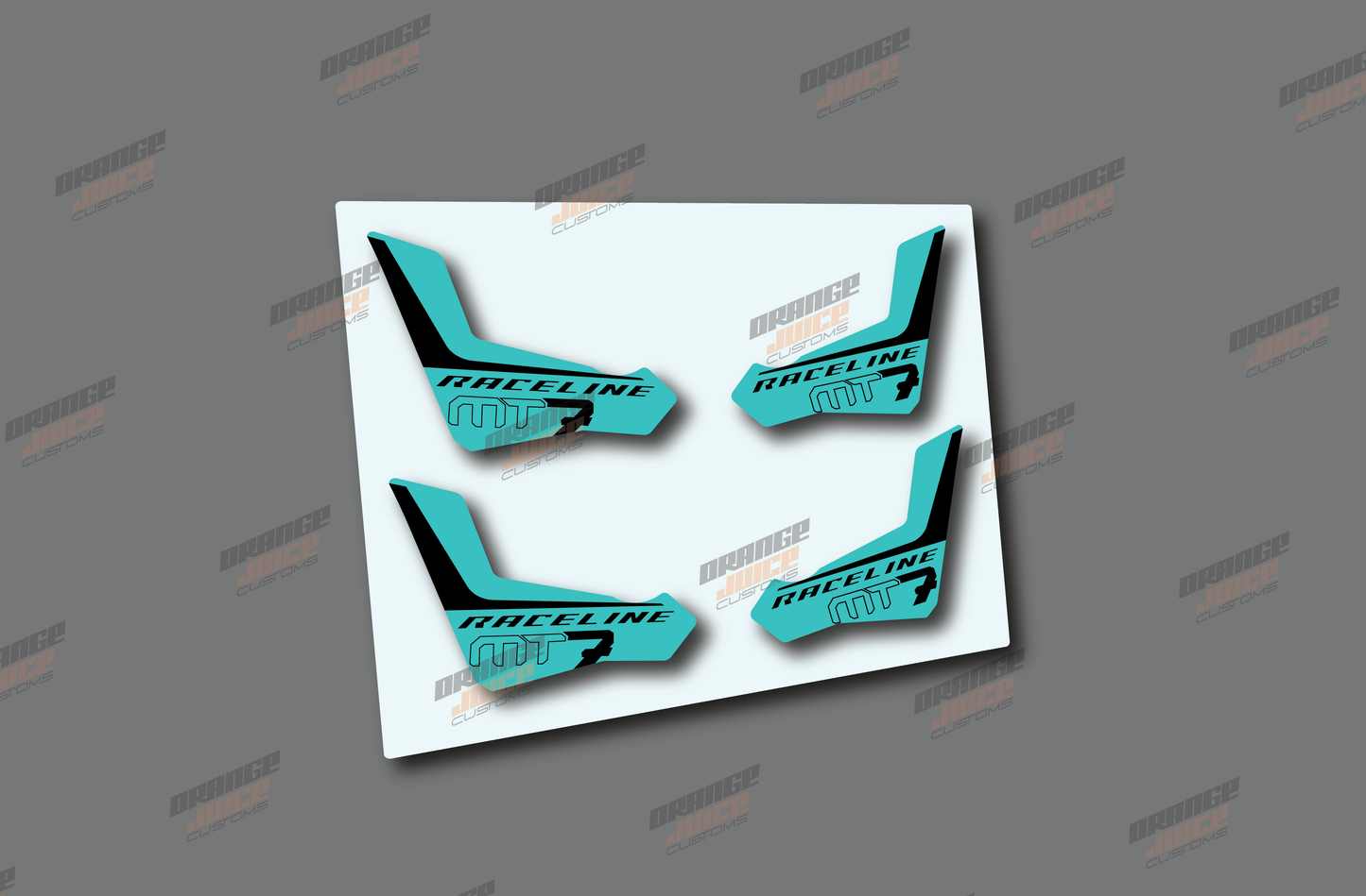 Magura MT7 Brake Lever Decals - Teal