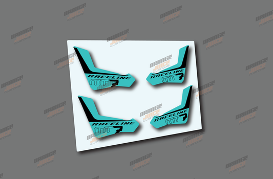 Magura MT7 Brake Lever Decals - Teal