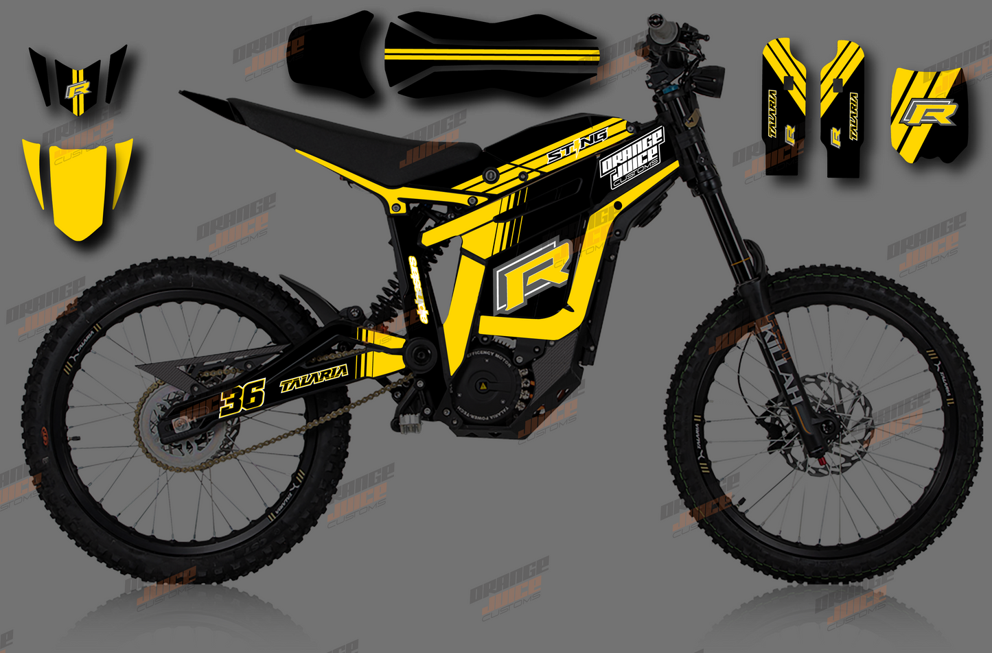 Talaria Sting - Sting R Graphics kit (Yellow)