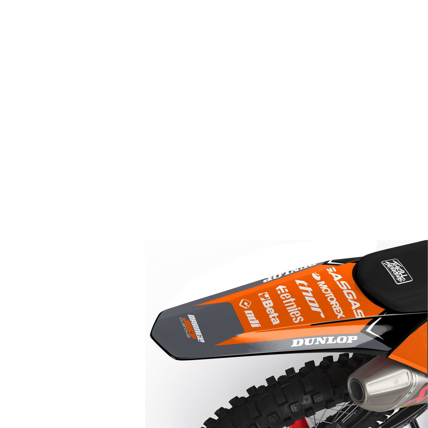 GasGas Flamo graphics kit - Orange - rear