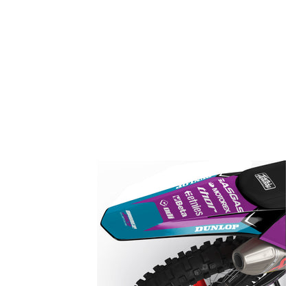 GasGas Flamo graphics kit - Purple - rear