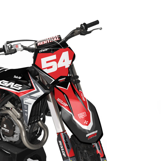 GasGas Flamo graphics kit - Red - front