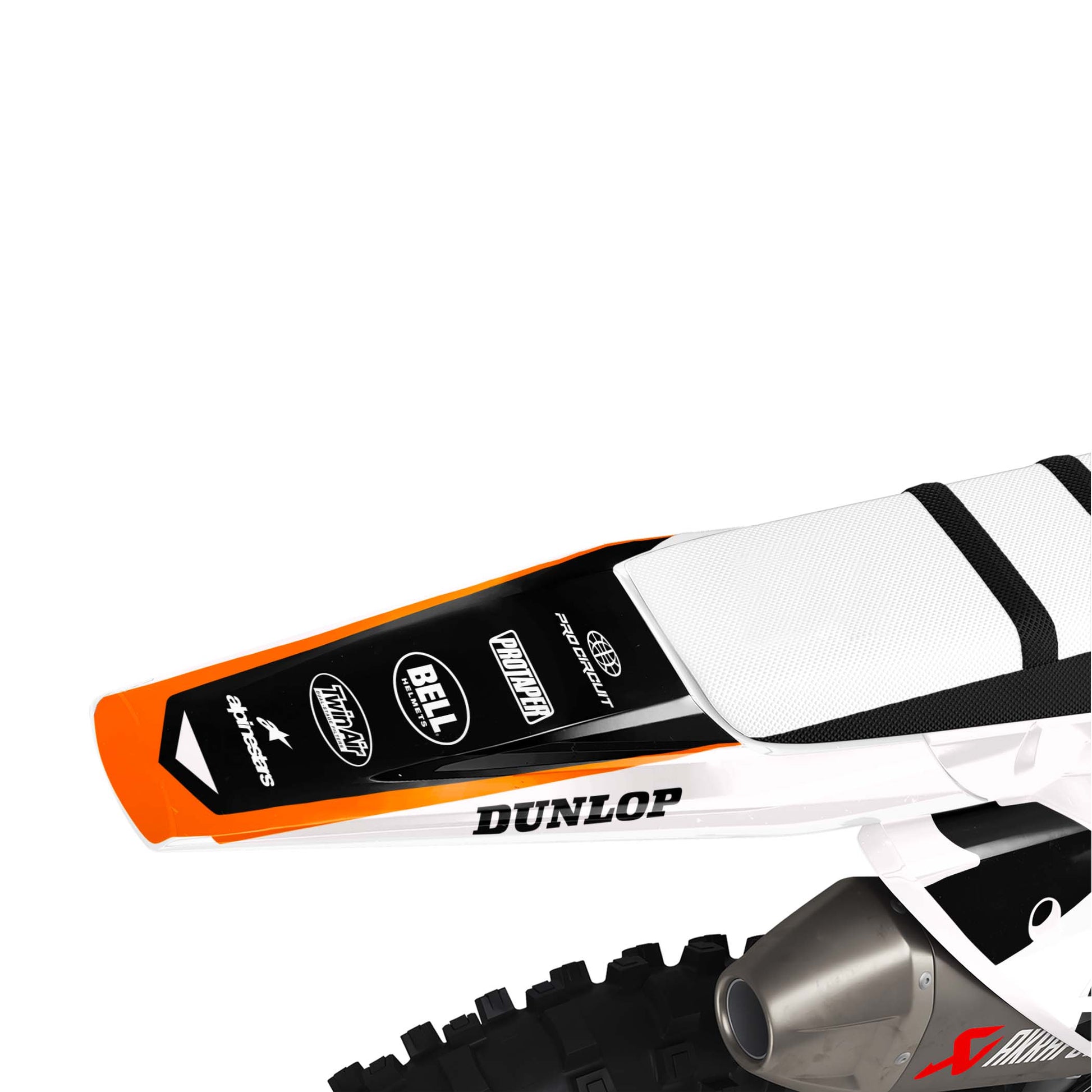 Husqvarna Scrape graphics kit - White - rear