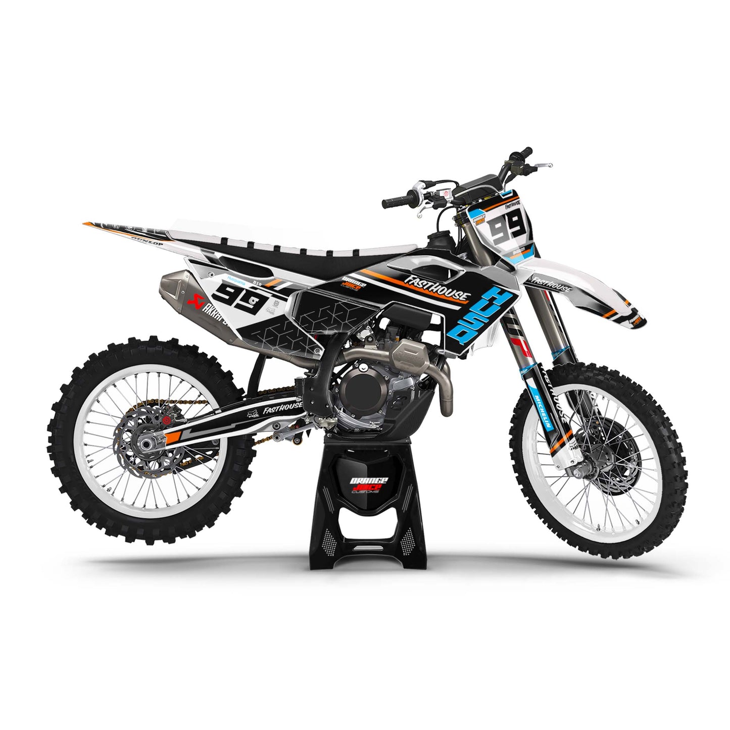 Husqvarna Scrape graphics kit - White - side