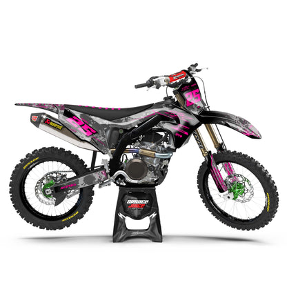 Kawasaki Glitch graphics kit - Magenta - side