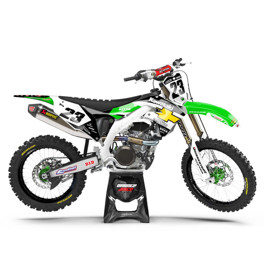 Kawasaki Ricky graphics kit - Green - side