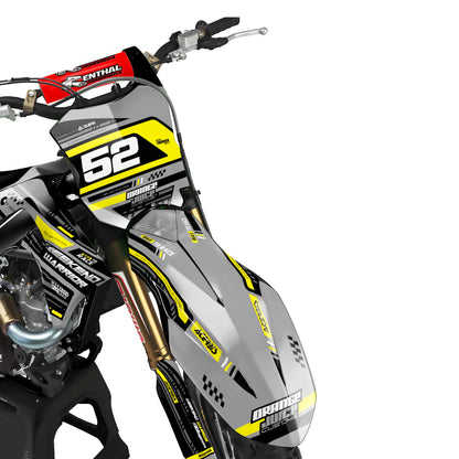 Kawasaki Warrior graphics kit - Grey - front