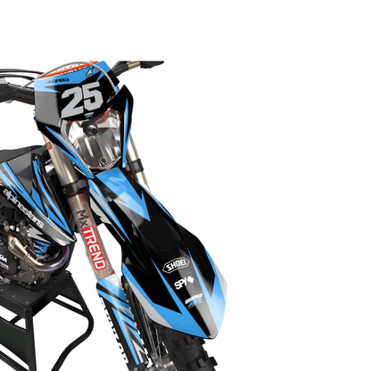 KTM Avenger graphics kit - Light Blue - front headlight