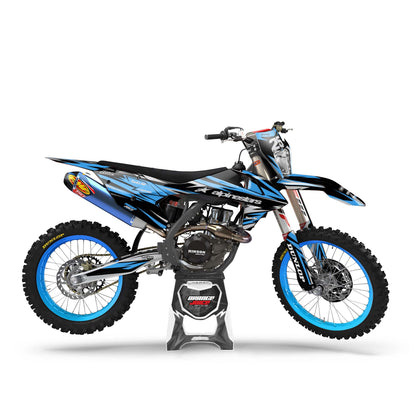 KTM Avenger graphics kit - Light Blue - side headlight