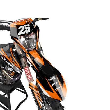 KTM Avenger graphics kit - Orange - front headlight
