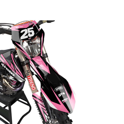 KTM Avenger graphics kit - Pink - front headlight