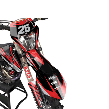 KTM Avenger graphics kit - Red - front headlight