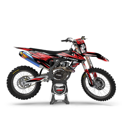 KTM Avenger graphics kit - Red - side MX