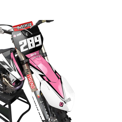 KTM Desire graphics kit - Pink - front MX
