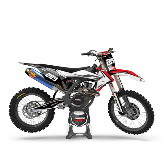 KTM Desire graphics kit - Red - side MX