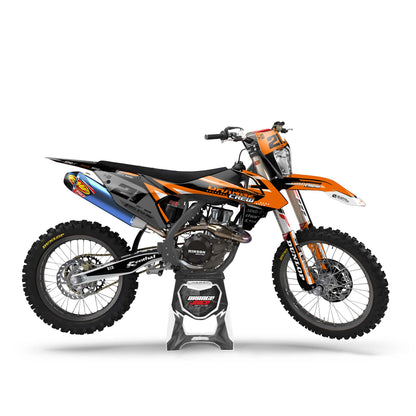 KTM Drago graphics kit - Orange - side headlight