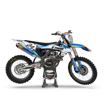 KTM Forger graphics kit - Blue - side headlight