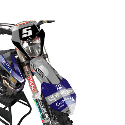 KTM Octane graphics kit - Grey - front headlight