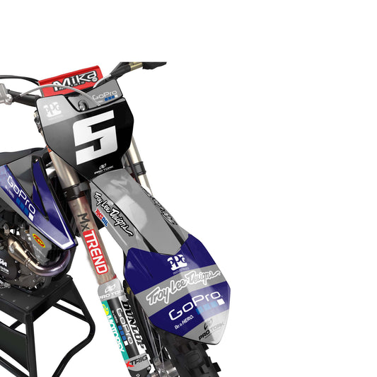 KTM Octane graphics kit - Grey - front MX