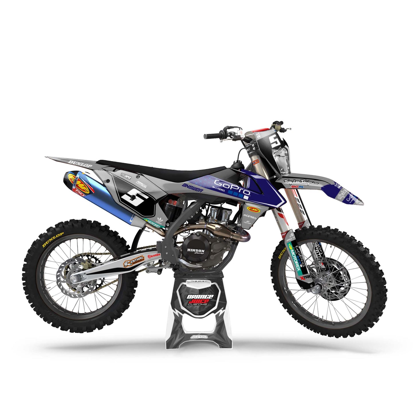 KTM Octane graphics kit - Grey - side headlight