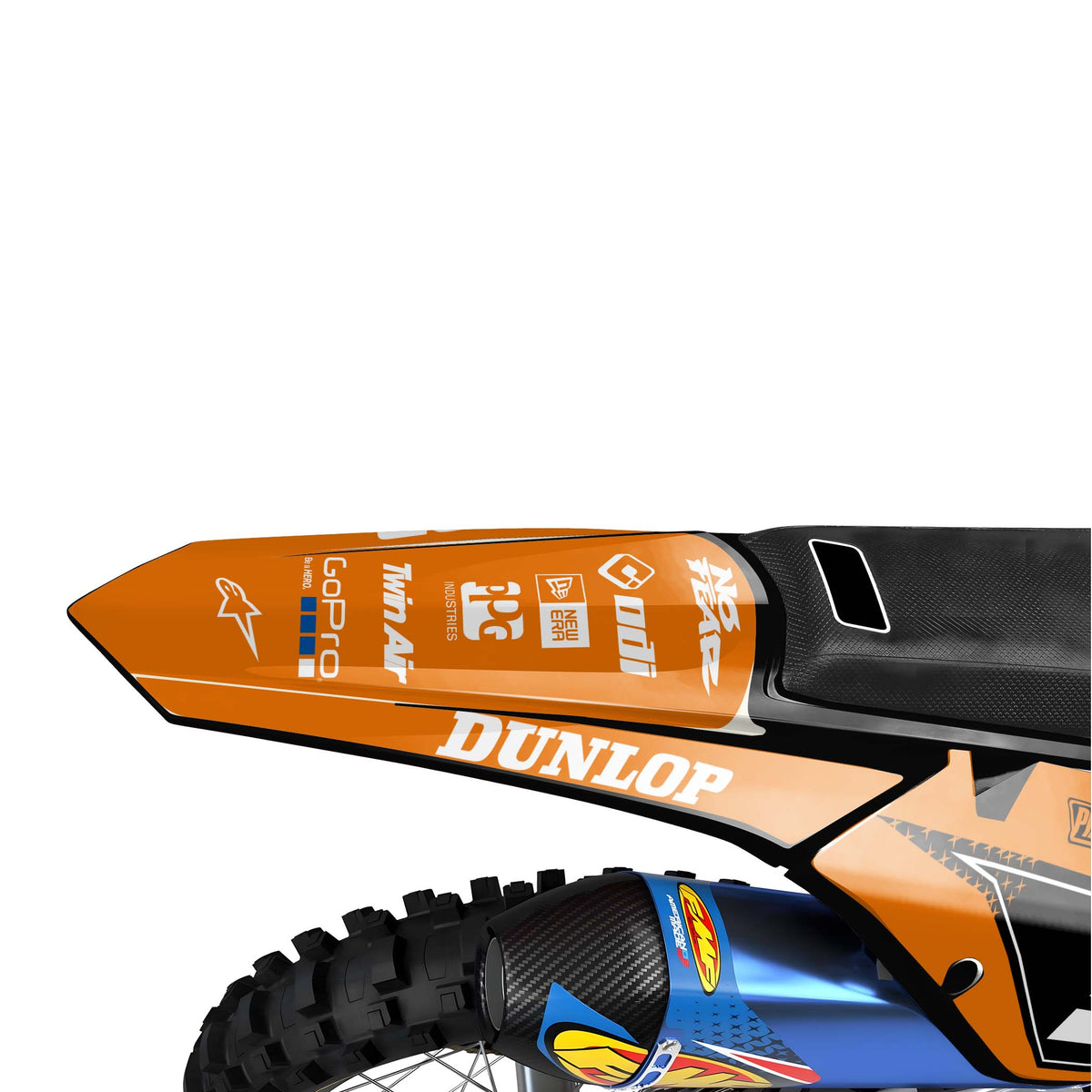 KTM Octane graphics kit - Orange - rear