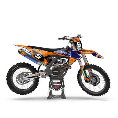KTM Octane graphics kit - Orange - side MX
