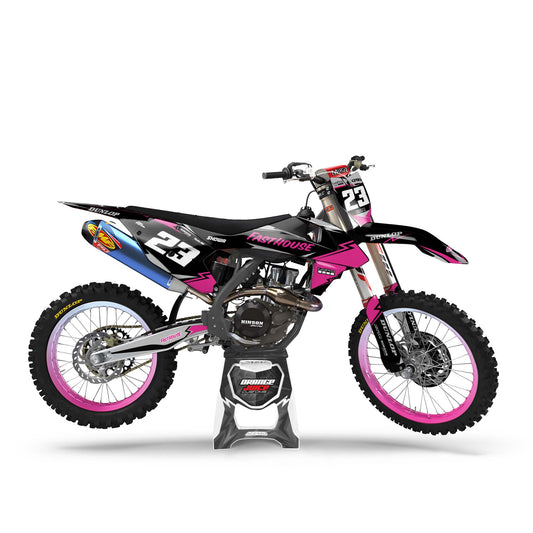 KTM Rock graphics kit - Pink - side MX