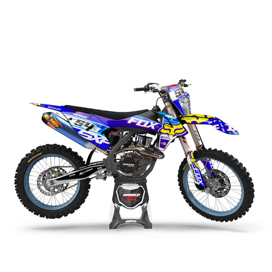 KTM Slider graphics kit - Blue - side MX